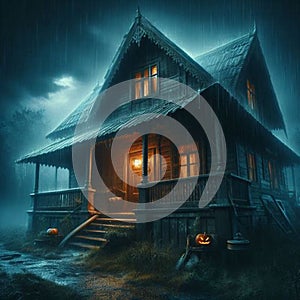 Whispers in the rain: exploring the haunted bungalow in the midnight storm
