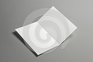 Whispers of Transformation: A Delicate Folded White Paper Illuminates the Gray Labyrinth. Generative AI.