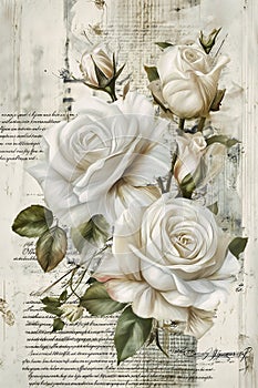 Whispers of White: A Poetic Tapestry of Roses and Thorns