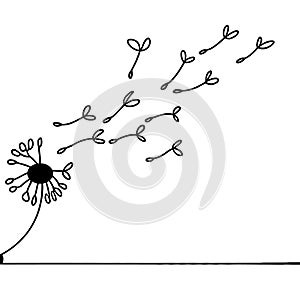 Whispers in the Wind, dandelion flower