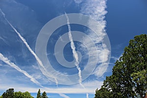 Whispy White Clouds Blue Sky