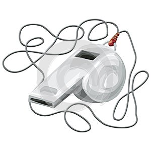 Whistle with clipping path