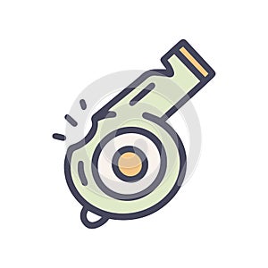 whistle color vector doodle simple icon design
