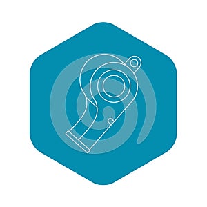 Whistle icon, outline style