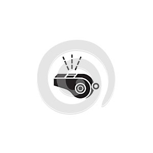 Whistle icon. Vector illustration decorative design