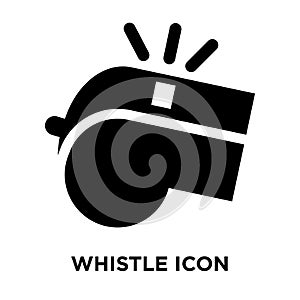 Whistle icon vector isolated on white background, logo concept o photo