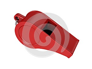 Whistle Isolated on White Background, 3D rendering
