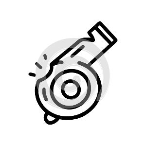 whistle line vector doodle simple icon design