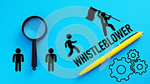 Whistleblower is shown using the text