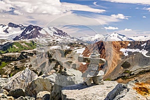 Whistler with Coast Mountains, British Columbia, Canada