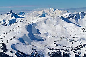 Whistler Mountain and other mountains nearby