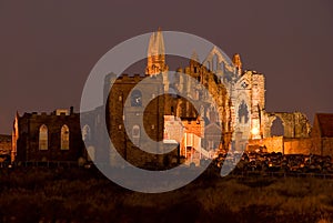 Whitby Abbey at dusk