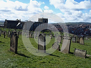 Whitby Abbey is the ruins of a monastery near the fishing village of Whitby. It is a well-known tourist attraction in North Yorksh