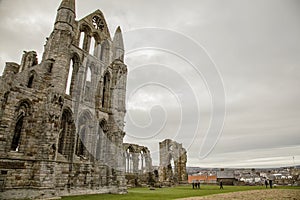 Whitby Abby, Yorkshire, England - the remains.