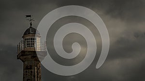 Whitby north Yorkshire pier lighthouse