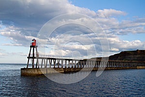 Whitby Pier on a Sunny Day