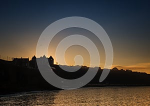 Whitby seascape in Yorkshire England UK