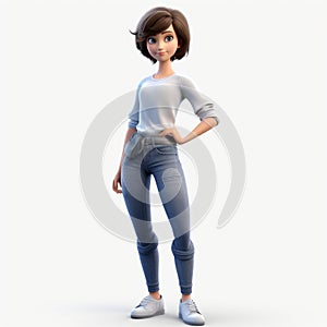 Whitcomb Girls: Witty And Clever Cartoon Woman In Unreal Engine 5