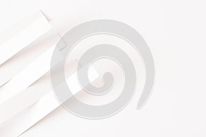 White 3d abstract background, copy space