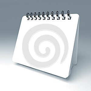 White 3d notepad