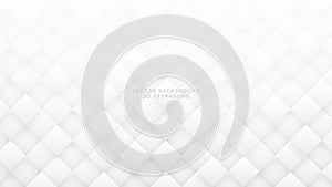White 3D Vector Rhombus Abstract Background
