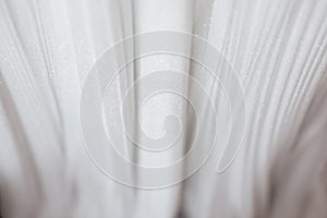 White abstract background luxury cloth or liquid wave or wavy folds of grunge silk texture satin velvet material