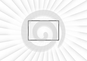 White Abstract Background with Sector Pattern