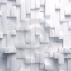 A white abstract background with white cubes and the word quot x quot on it