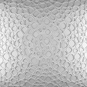 White abstract cells net backdrop. 3d rendering geometric polygons