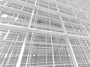 White abstract Construction architecture background