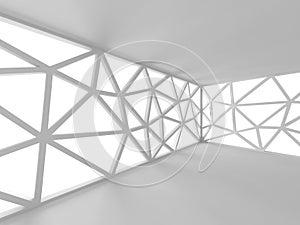 White Abstract Construction Design Architecture Background