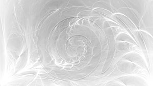 White abstract ethereal wispy smoke tendrils wallpaper background
