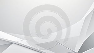 White abstract geometric background with sharp angles