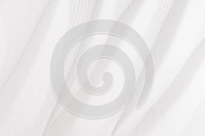 White abstract geometric rippled soft grainy smooth background with curves wave.