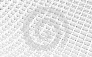 White abstract image of cubes background. 3d render