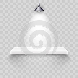 White Shelve Gallery Background for Showing Product photo