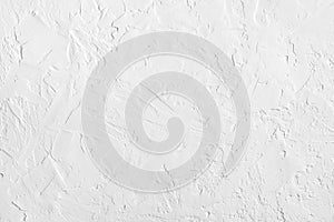 White abstract rough textured wall. Vintage background pattern