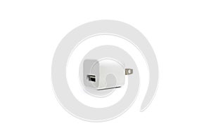 White Adapter with port