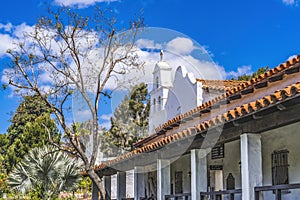 White Adobe Mission San Diego de Alcala California