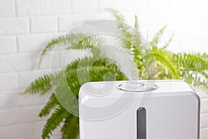 White air humidifier during work clean air and vaporizes steam up. Improving comfort of people