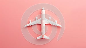 The white airplane model.AI generated image