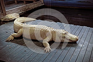 White aligator