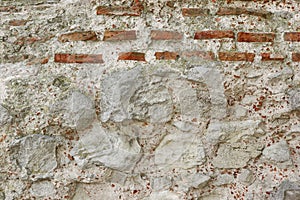 White Ancient Limestone Wall Background Texture