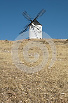 White ancient windmill