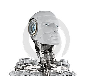 White android robot