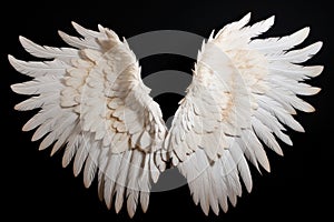 White angel wing isolated