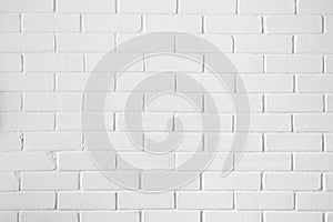 White apparent brick wall