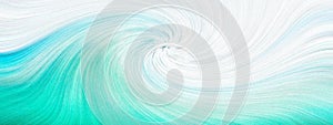 White and aqua wave-like background, swirled