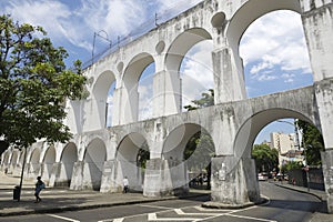 White Arches at Arcos da Lapa Rio de Janeiro Brazil