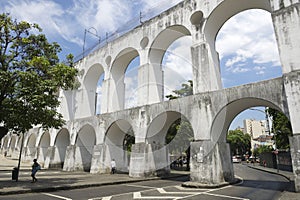 White Arches at Arcos da Lapa Rio de Janeiro Brazil photo
